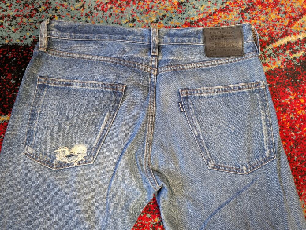 Levi's Made in Japan/Made & Crafted Slim Straight Blue Denim Jeans